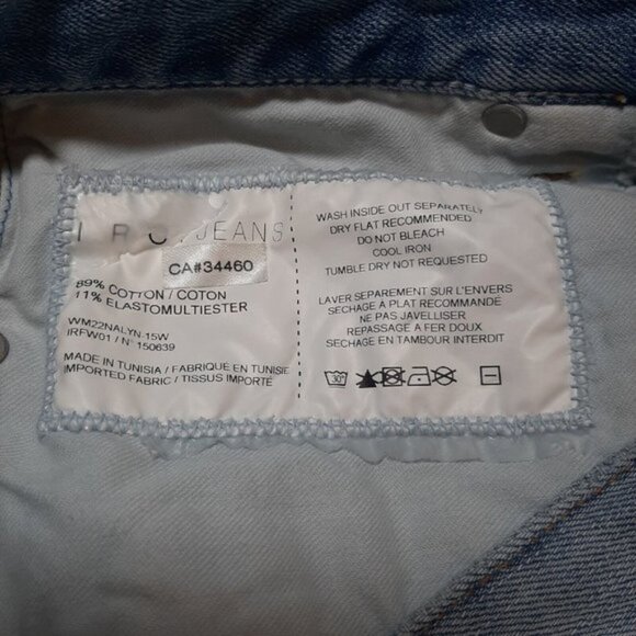 Iro Cutoff Denim Shorts Womens Size 27 Blue Distressed Nalyn Boyfriend Jean - Picture 12 of 13